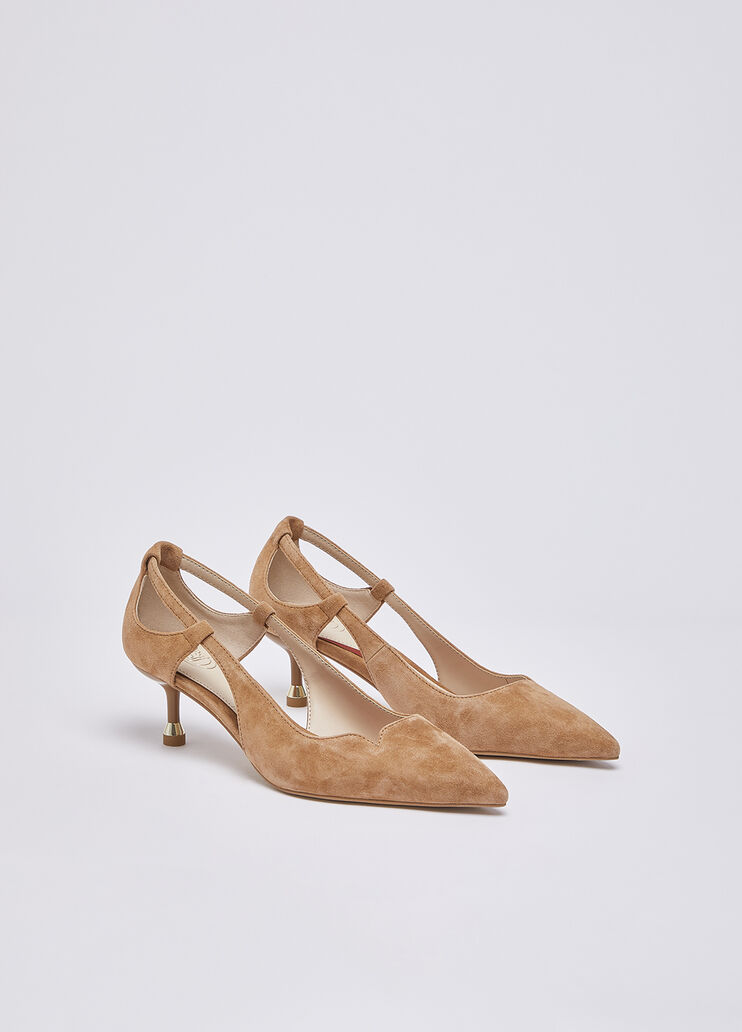 Suede court shoes camel Liu Jo - large image number 1