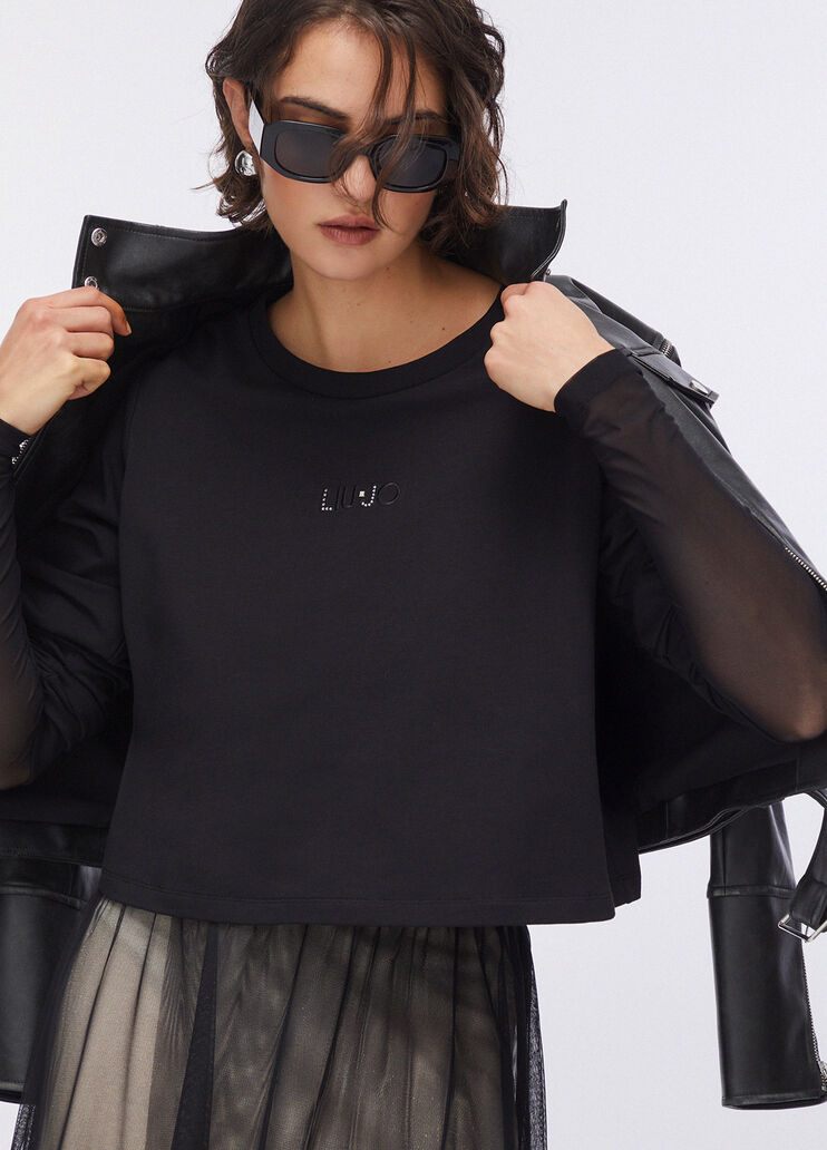 Sweatjacke schwarz Liu Jo - medium