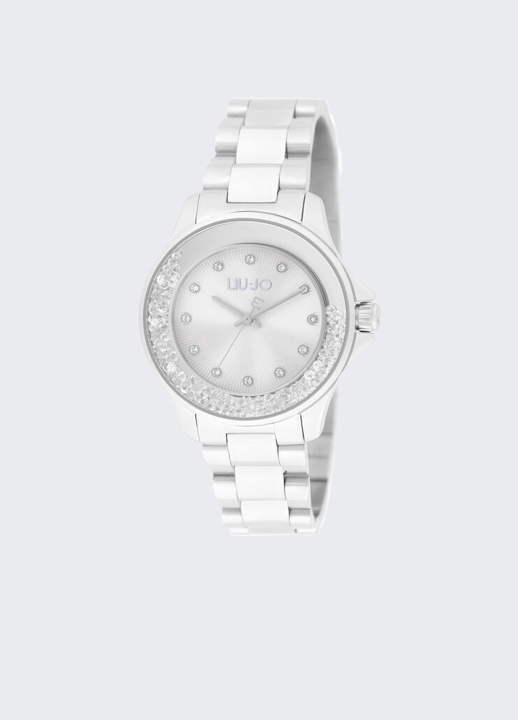 Steel watch with diamantés silver Liu Jo - medium Steel watch with diamantés silver Liu Jo - medium