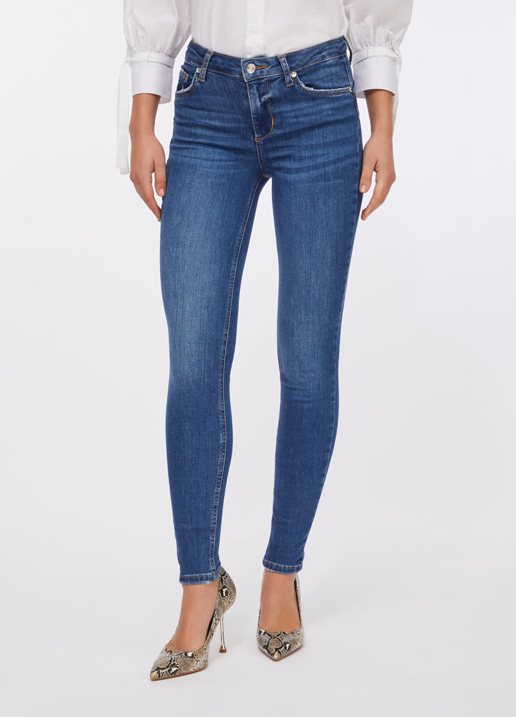High-rise skinny jeans dark blue denim Liu Jo - large image number 0