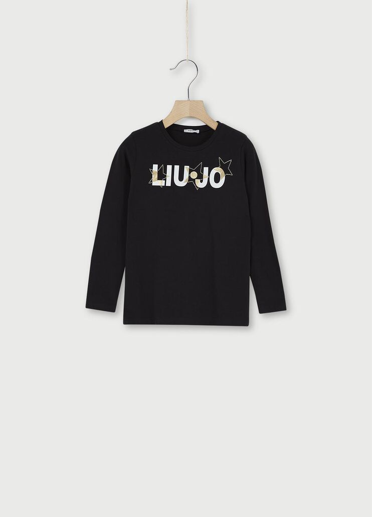 T-shirt with logo Black Liu Jo - large image number 0 T-shirt with logo Black Liu Jo - large image number 0