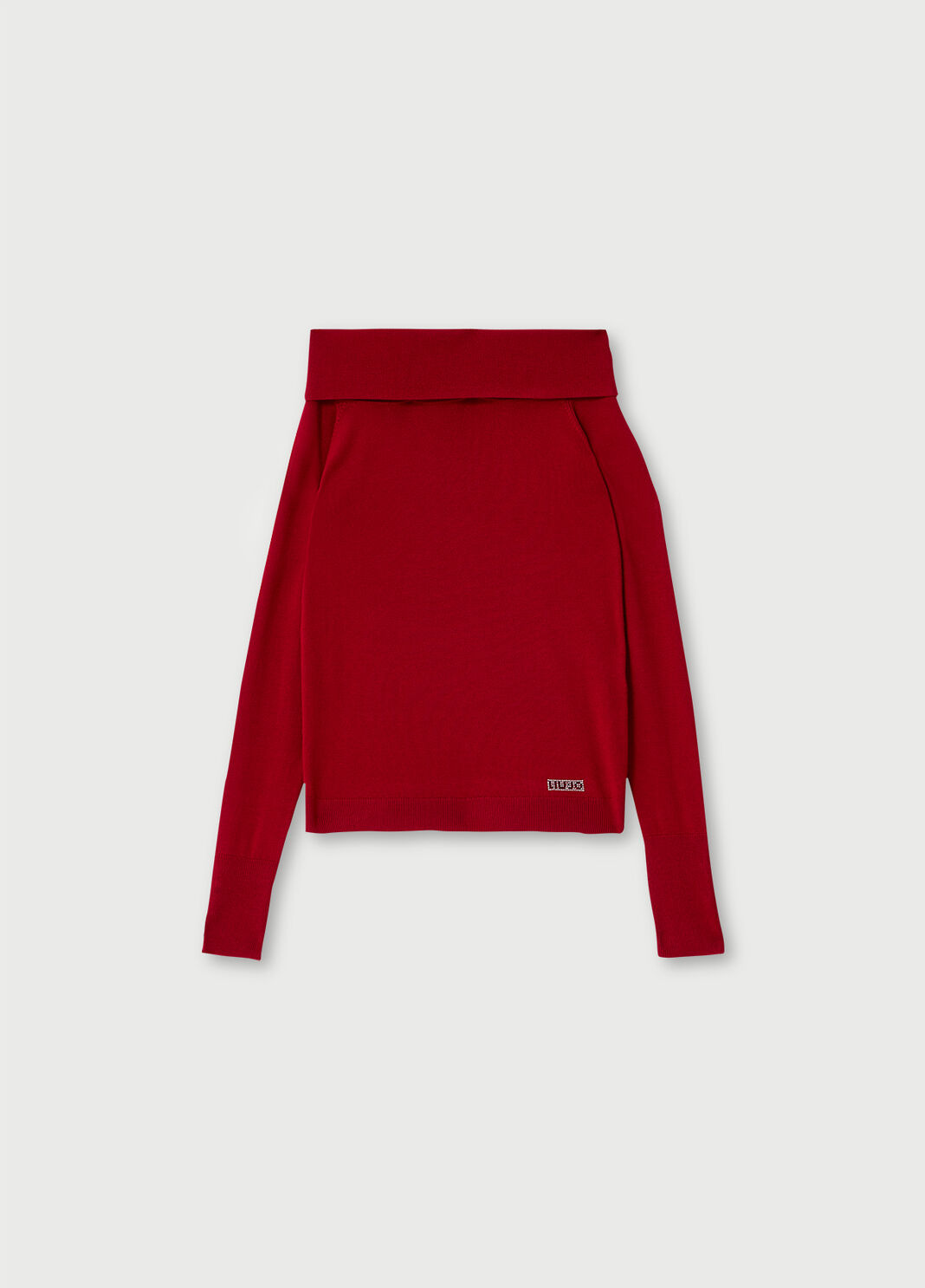 Jumper with Bardot neckline Cherry Red Liu Jo - large image number 4