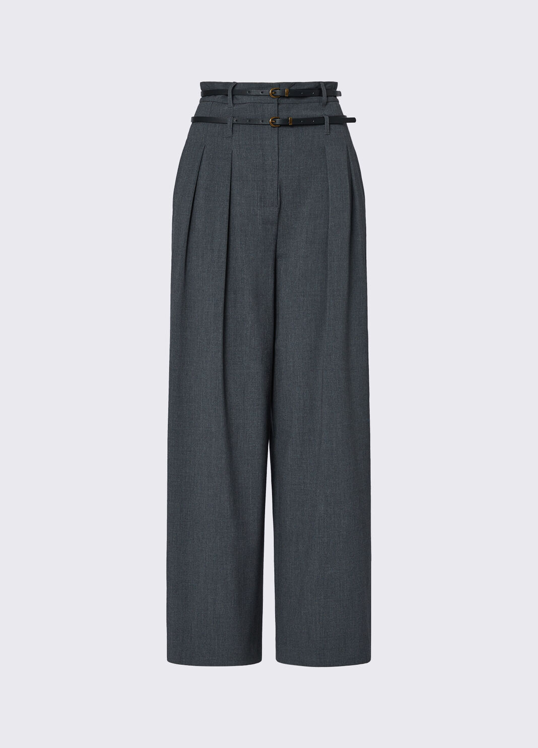 Flannel Flare Pants dark green Liu Jo - large image number 6