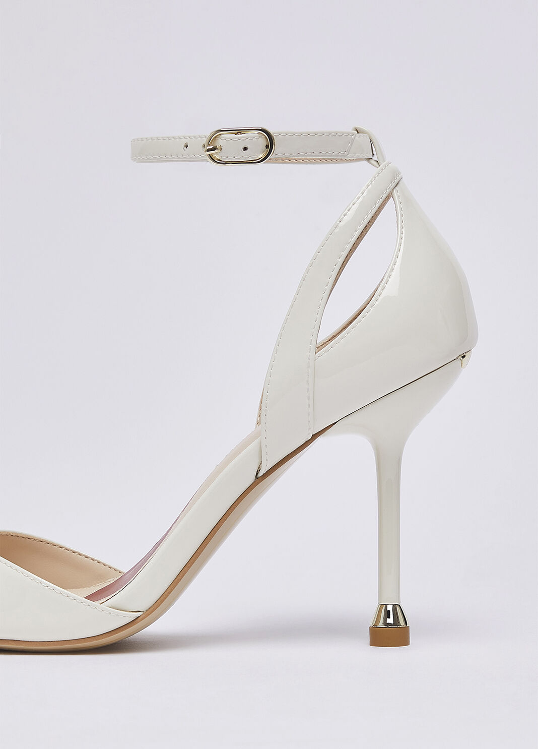 Patent leather heeled sandals milk Liu Jo - large image number 6