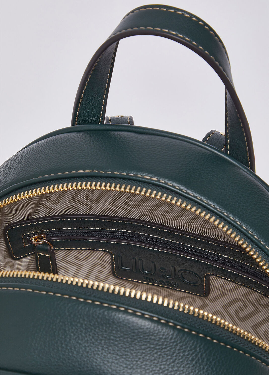 Logo Backpack dark green Liu Jo - large image number 6