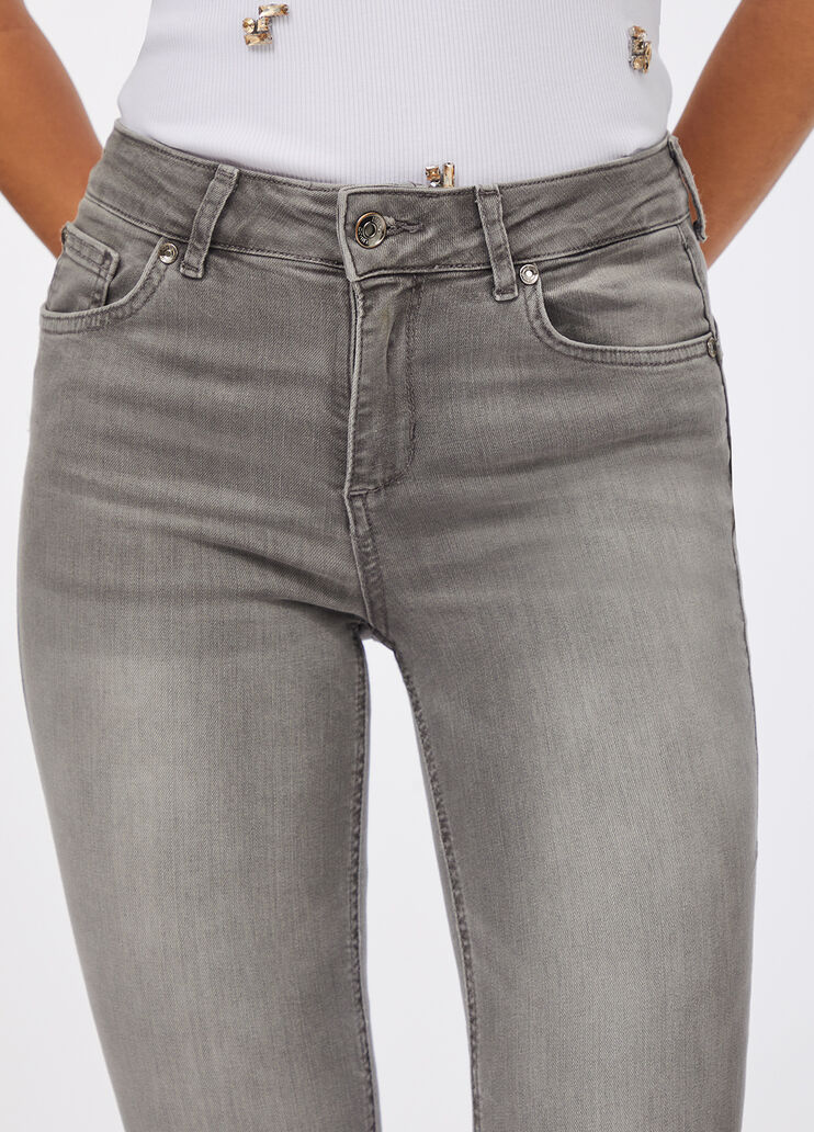 Jean évasé à taille haute denim gris Liu Jo - large image number 2