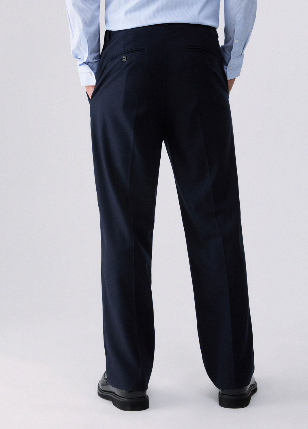 Pantalon coupe d&eacute;contract&eacute;e bleu fonc&eacute; Liu Jo - large image number 1