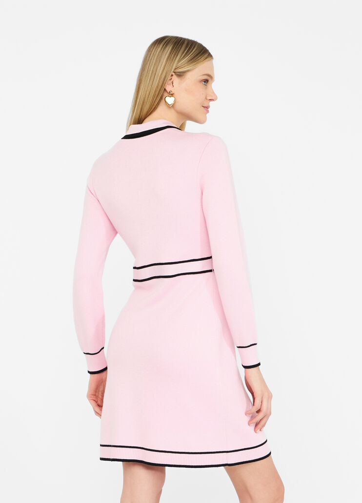 Abito in maglia misto seta rosa Liu Jo - large image number 1