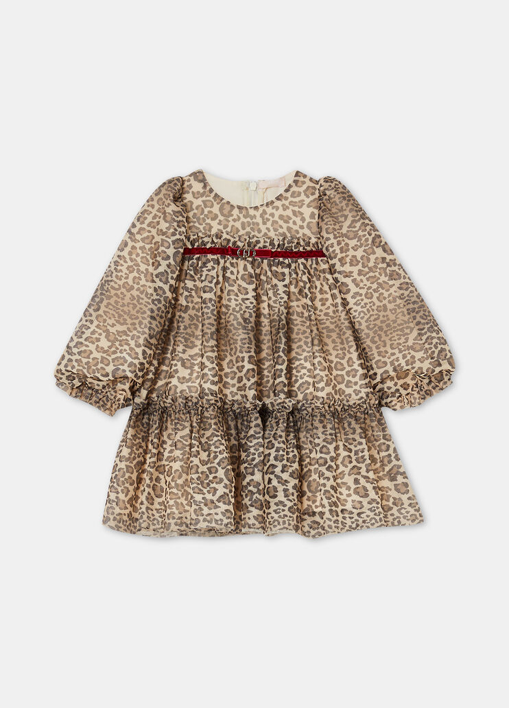 Robe en tulle animalier tacheté Liu Jo - large image number 2 Robe en tulle animalier tacheté Liu Jo - large image number 2