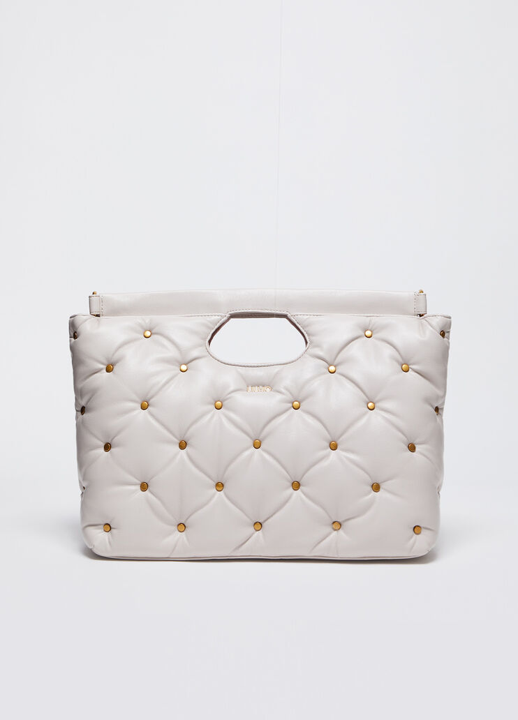 Large bag with studs beige Liu Jo - medium Large bag with studs beige Liu Jo - medium