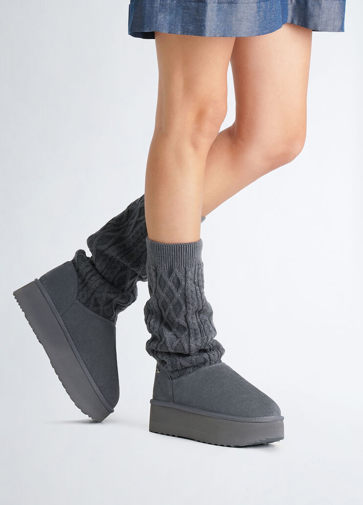 Knit platform boots grey Liu Jo - medium Knit platform boots grey Liu Jo - medium