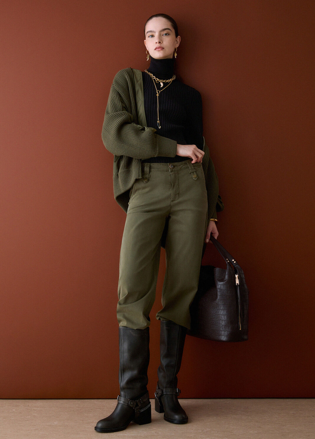 Cropped Flare Trousers green Liu Jo - large image number 2