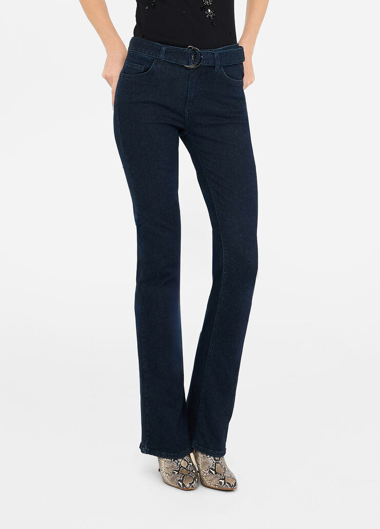 Vaqueros acampanados con cinturón denim azul Liu Jo - medium Vaqueros acampanados con cinturón denim azul Liu Jo - medium