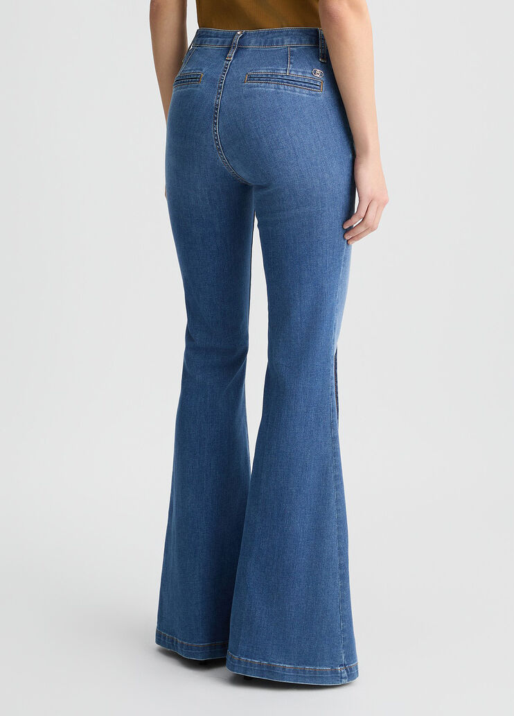 High-rise flared jeans blue denim Liu Jo - large image number 1 High-rise flared jeans blue denim Liu Jo - large image number 1