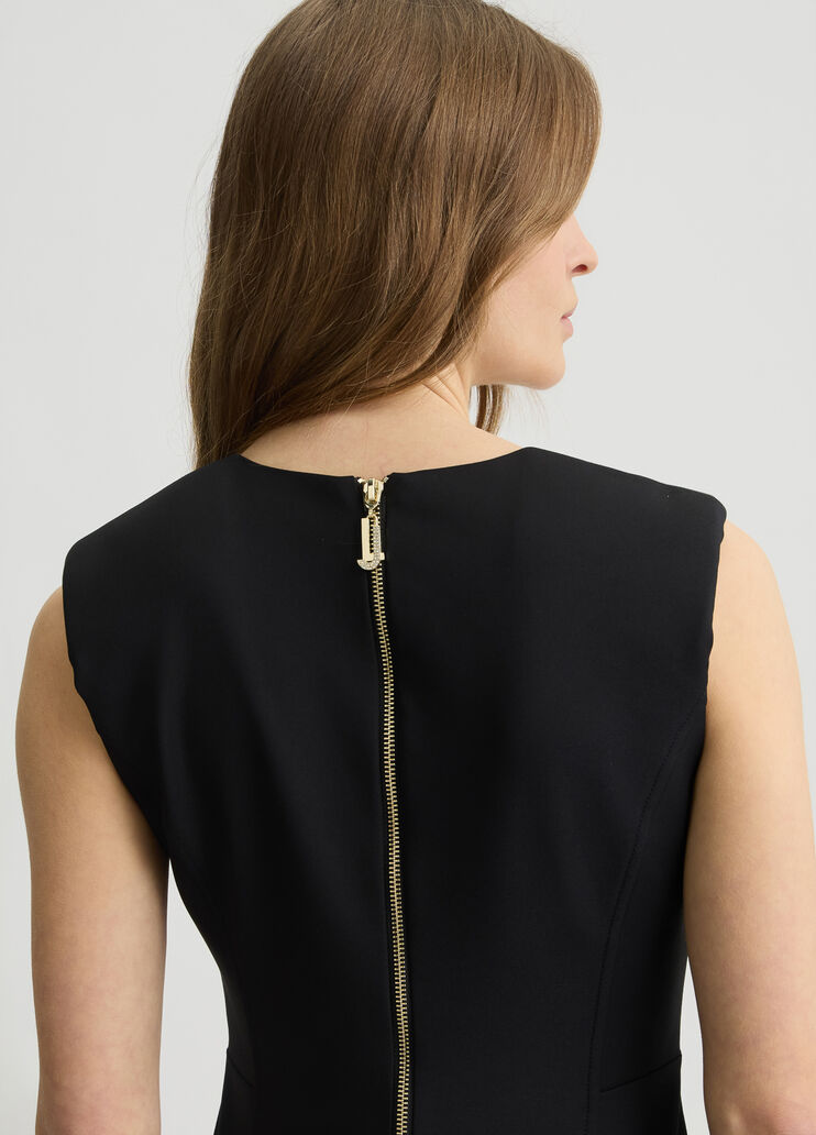 Black stretch fabric sheath dress black Liu Jo - large image number 4 Black stretch fabric sheath dress black Liu Jo - large image number 4
