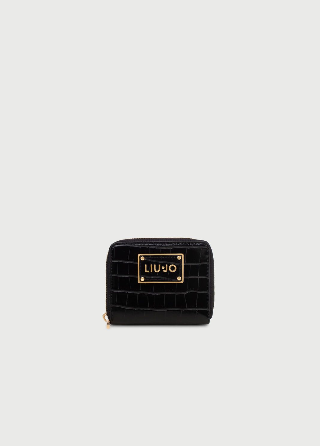 Small crocodile effect wallet Black Liu Jo - large image number 0