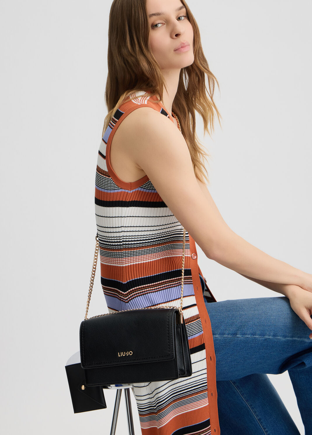 Small crossbody bag with clutch bag black Liu Jo - large image number 0