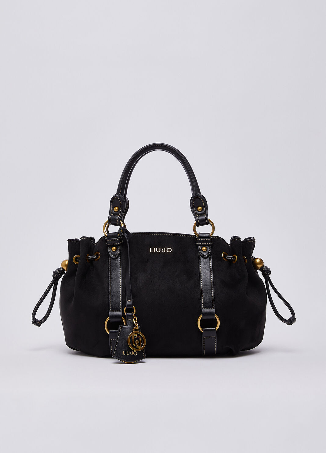 Sac petit format avec cordon de serrage noir Liu Jo - large image number 1