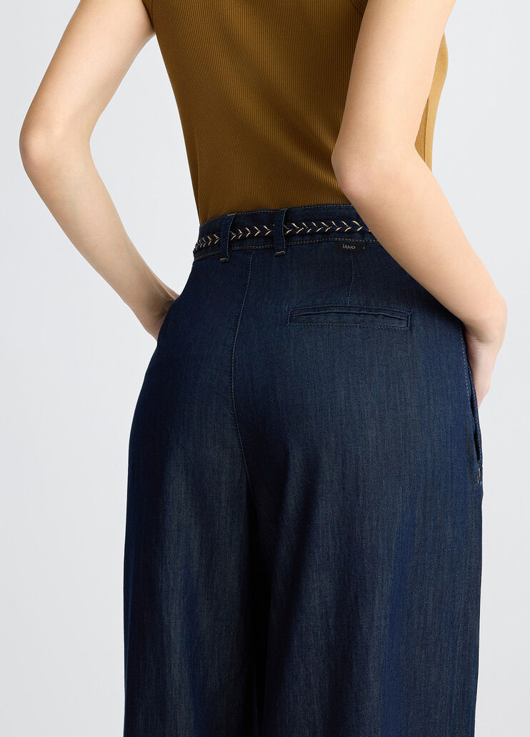 Flared denim trousers dark denim Liu Jo - large image number 4