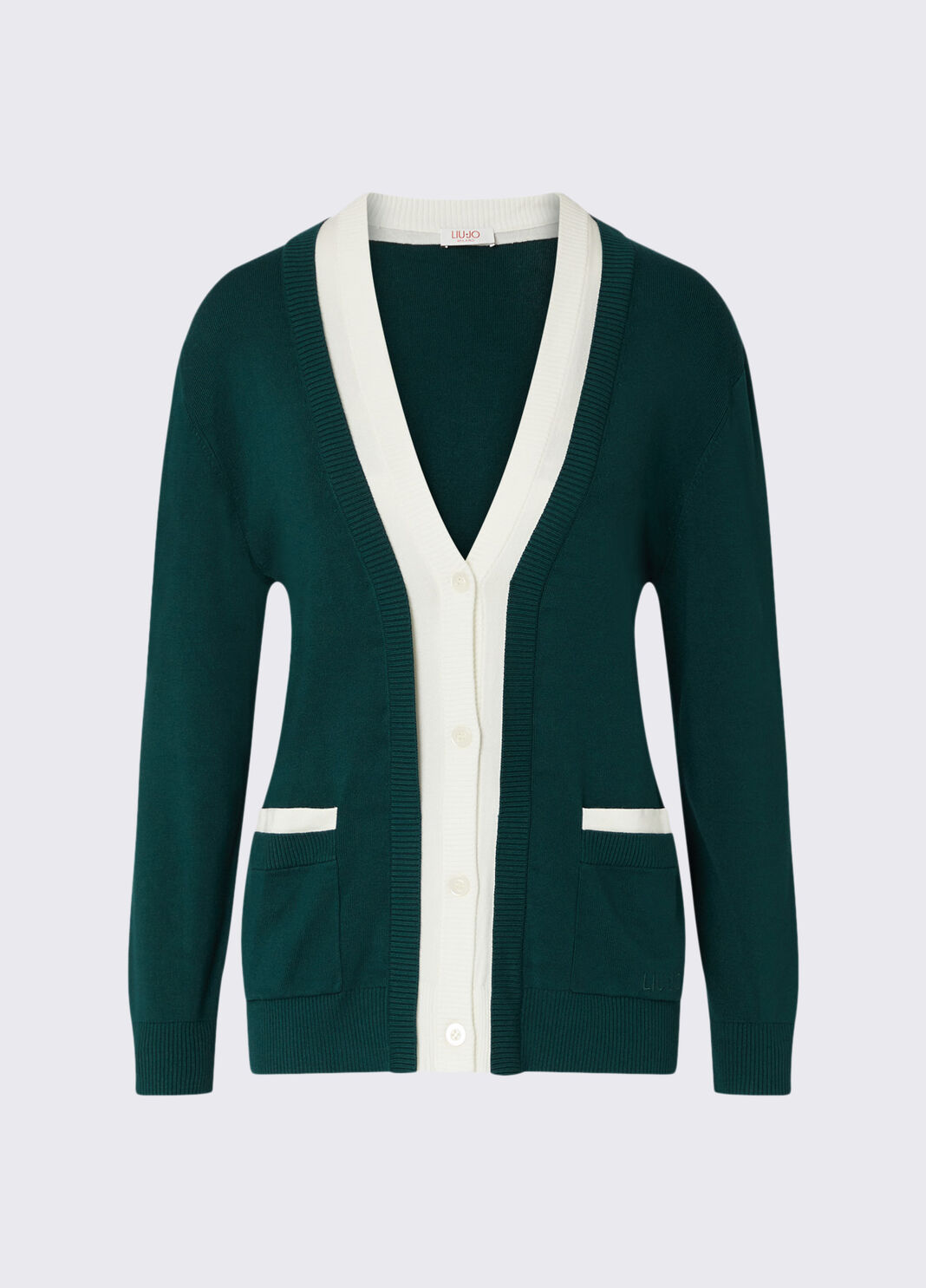 Cardigan two-tone green Liu Jo - large image number 6