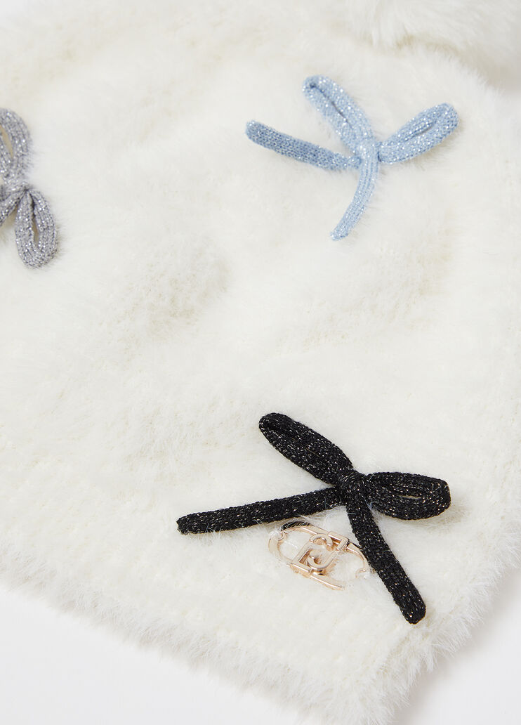 Mütze mit kleinen Schleifen Weiß/Flocken Liu Jo - large image number 3