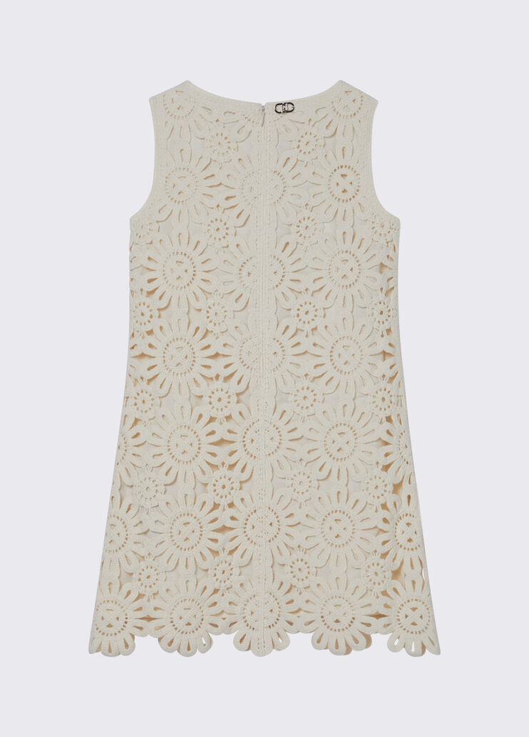 Kurzes Kleid aus Makramee Beige Liu Jo - medium