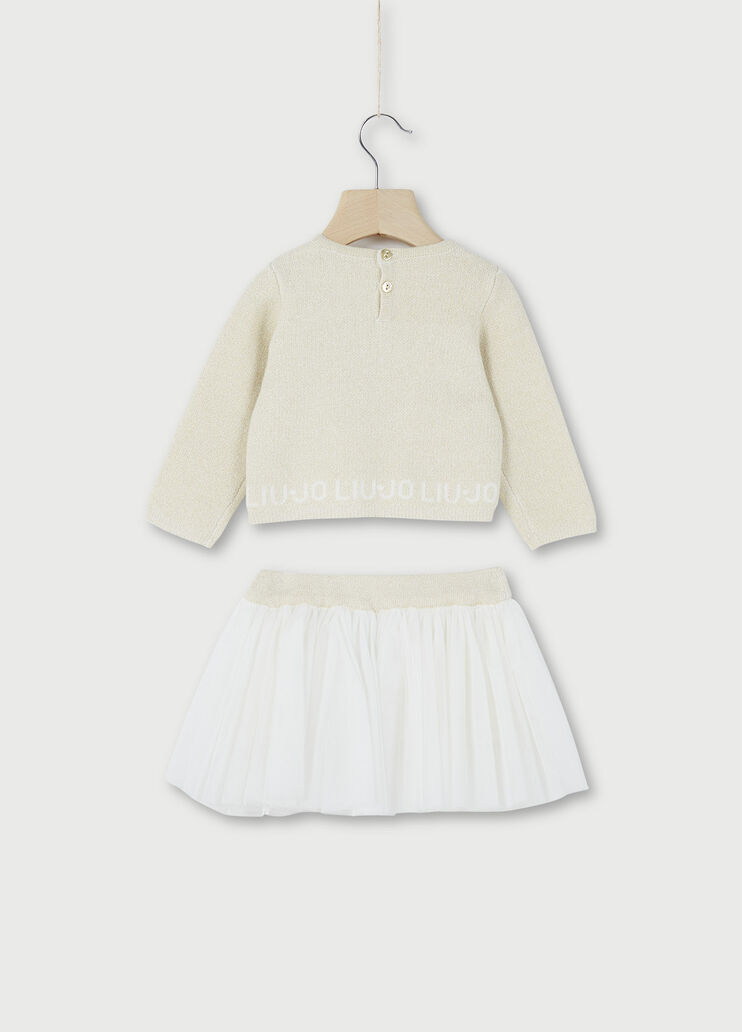 Jumper and skirt outfit White Liu Jo - large image number 1
