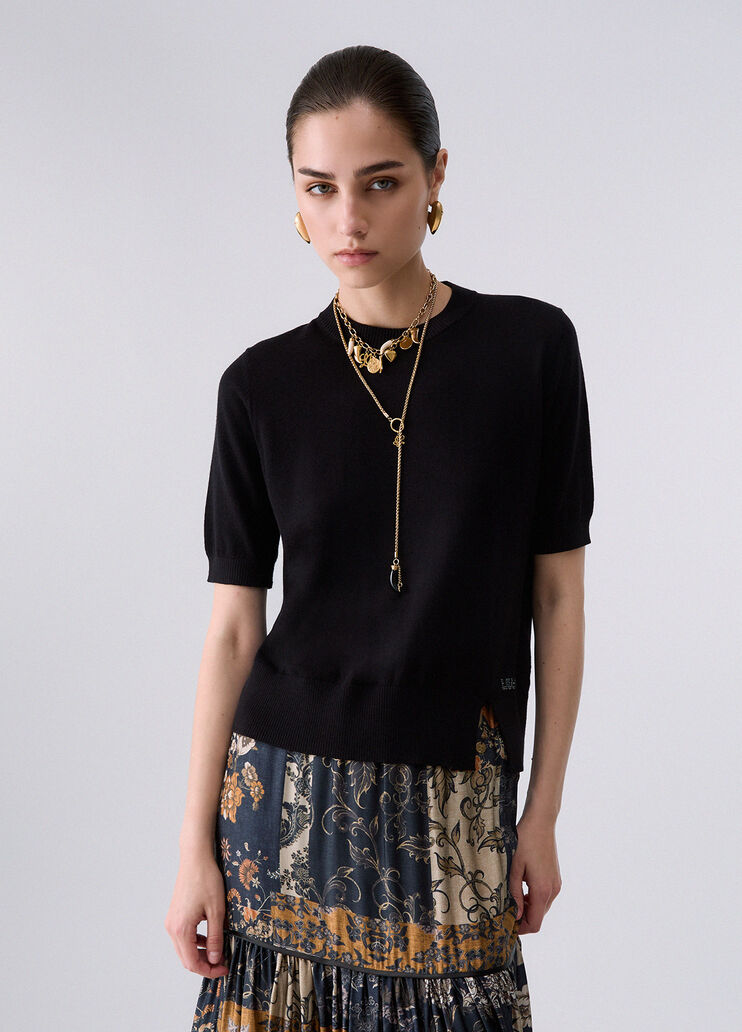 Top aus Strick schwarz Liu Jo - medium