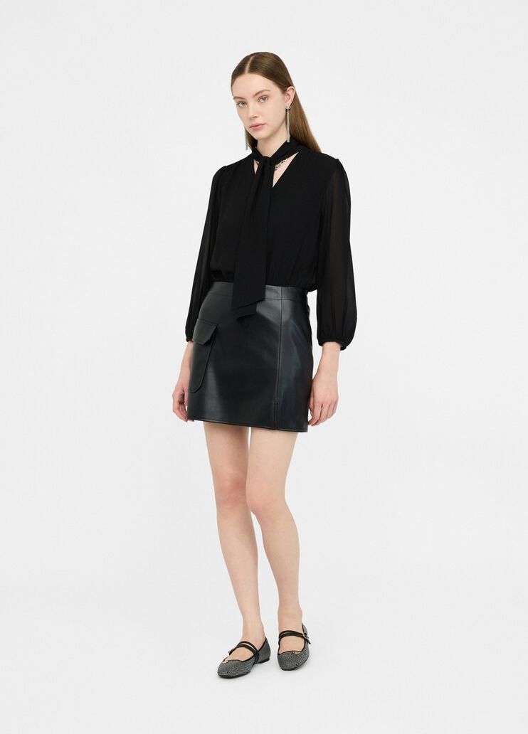 Vestido corto con lazo negro Liu Jo - medium Vestido corto con lazo negro Liu Jo - medium