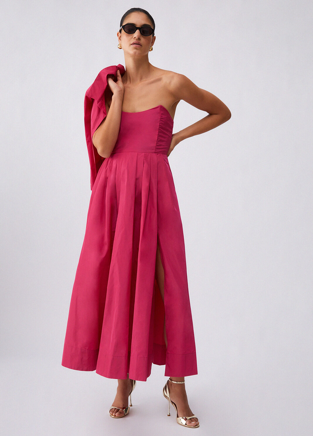 Langes Taftkleid Rosa Liu Jo - large image number 5