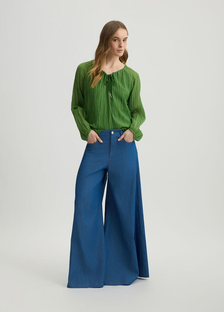 Blouse with string fastening green Liu Jo - medium Blouse with string fastening green Liu Jo - medium