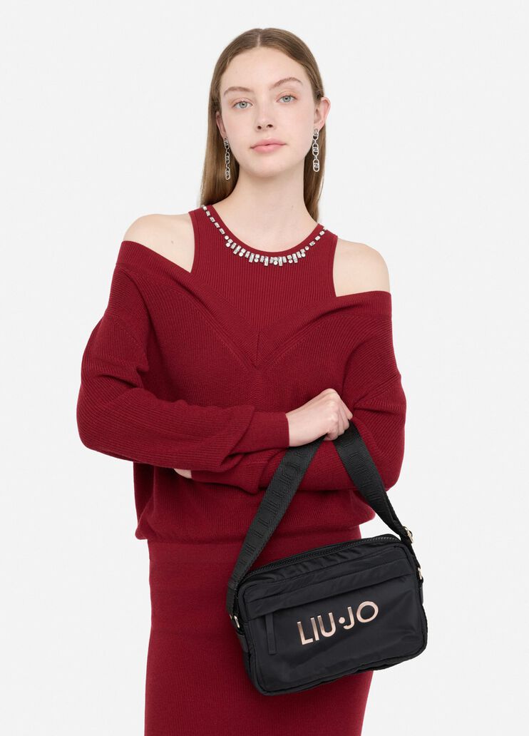 Medium nylon crossbody bag black Liu Jo - medium Medium nylon crossbody bag black Liu Jo - medium