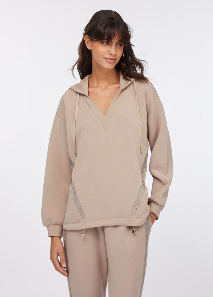 Scuba hoodie champagne Liu Jo - large image number 0