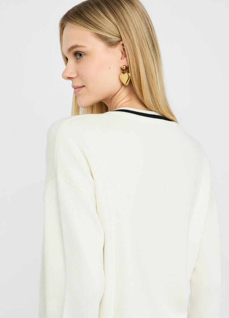 Jersey en mezcla de seda blanco Liu Jo - large image number 4 Jersey en mezcla de seda blanco Liu Jo - large image number 4