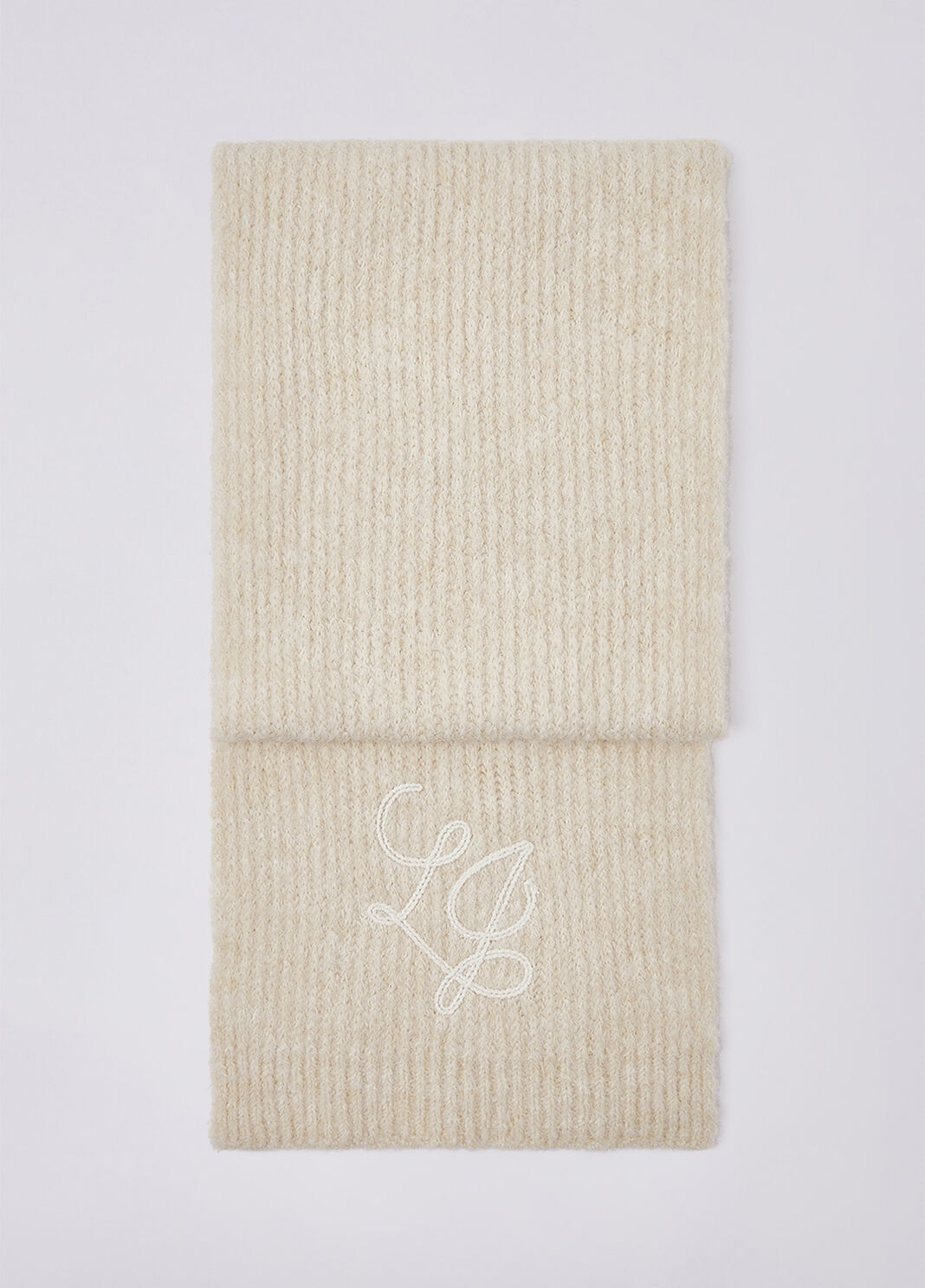 Scarf in a wool blend butter Liu Jo - large image number 2