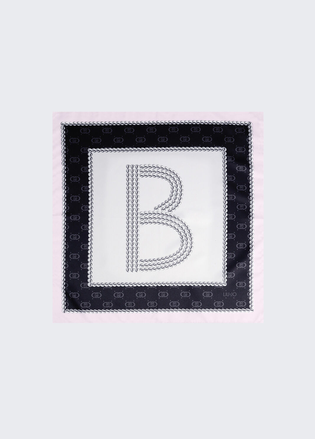 Foulard &agrave; motif lettre B noir Liu Jo - large image number 1