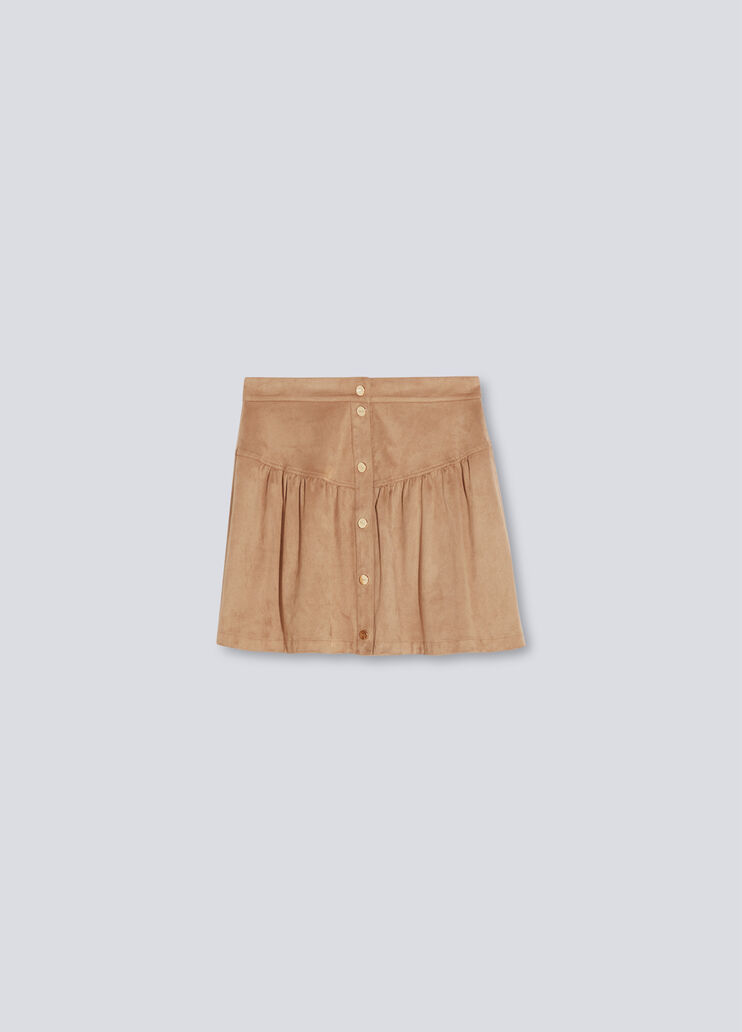 Mini skirt with buttons camel Liu Jo - large image number 4