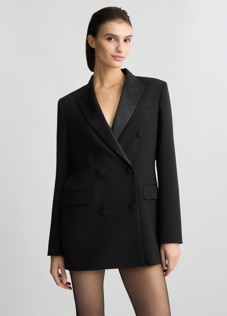 Black double-breasted jacket black Liu Jo - medium Black double-breasted jacket black Liu Jo - medium