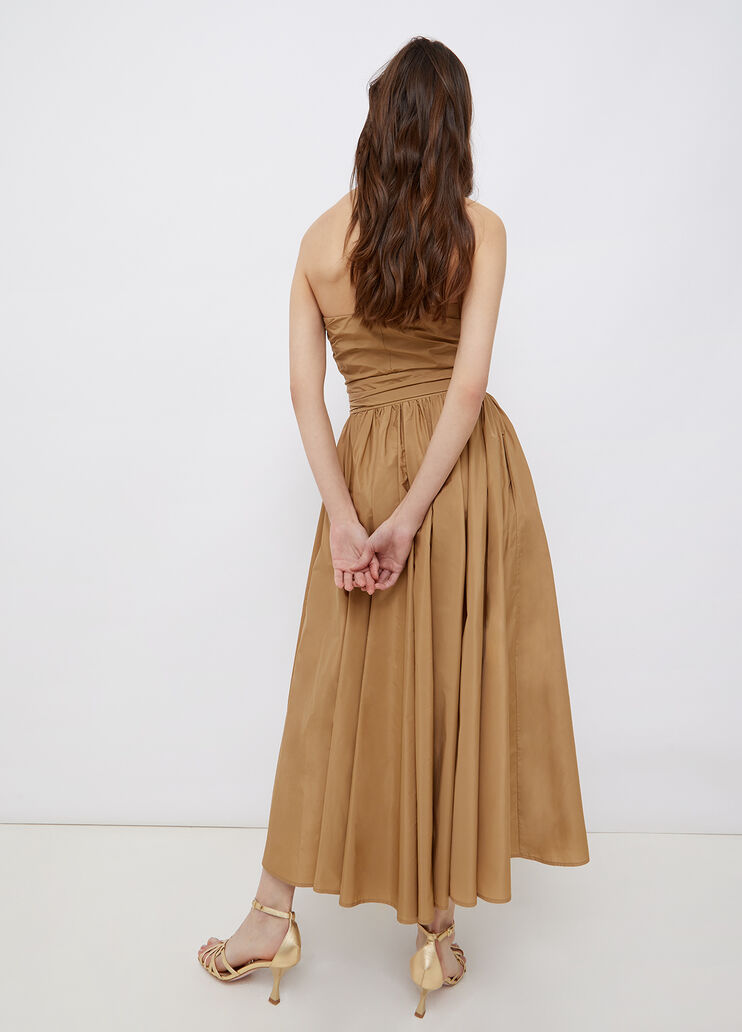 Long taffeta dress beige Liu Jo - large image number 1 Long taffeta dress beige Liu Jo - large image number 1