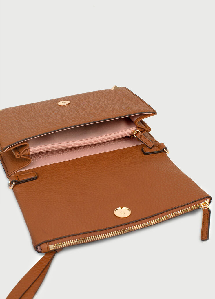 Clutch bag with zip Brown Liu Jo - large image number 4