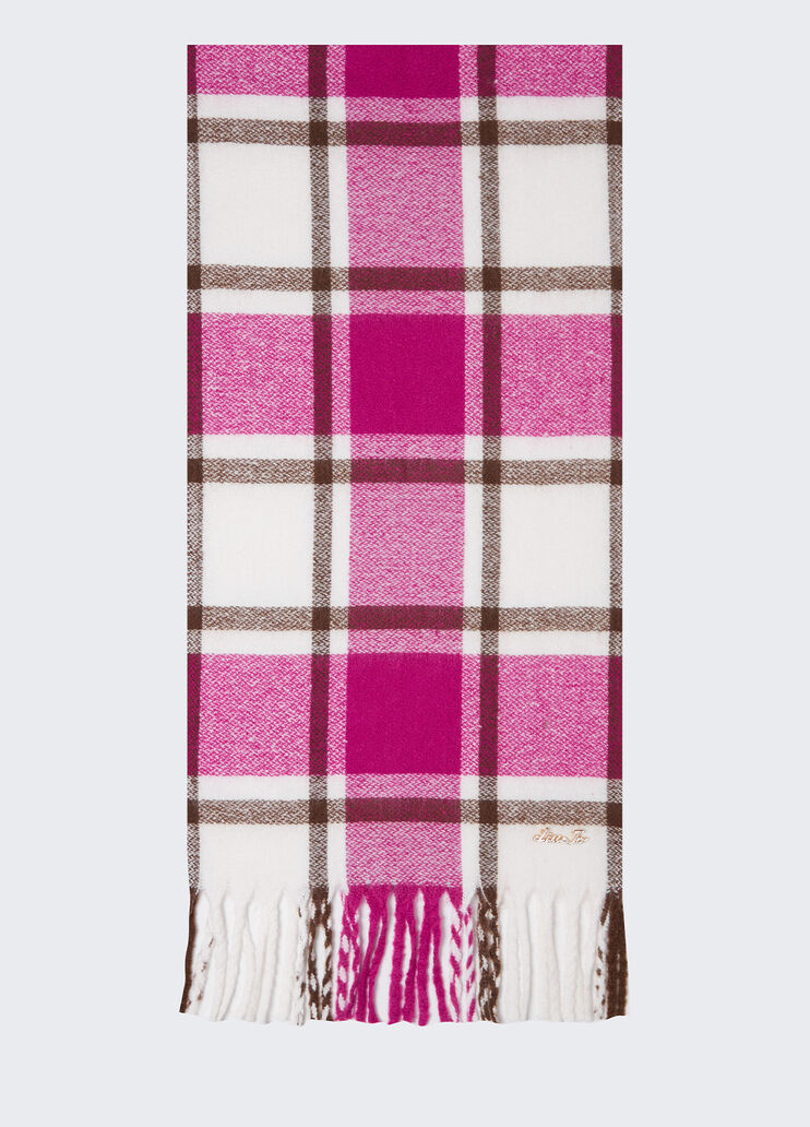 Jacquard shawl shocking pink Liu Jo - medium Jacquard shawl shocking pink Liu Jo - medium