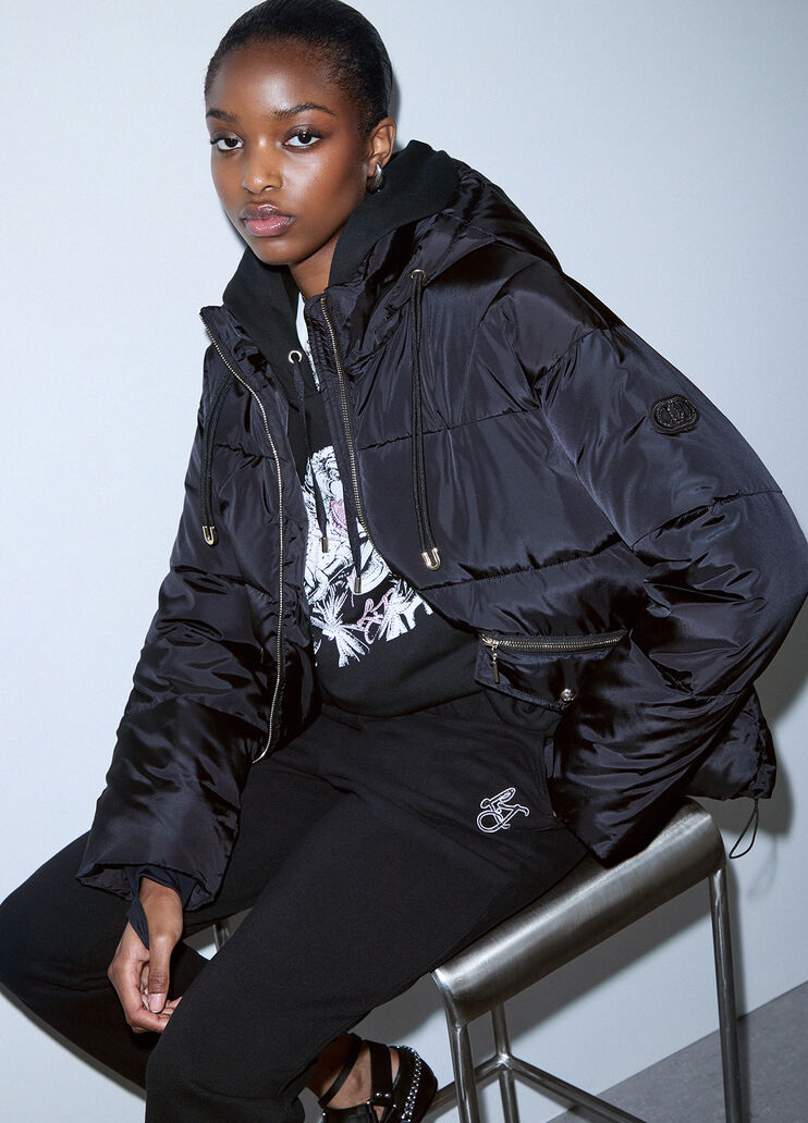 Short padded nylon jacket black Liu Jo - medium