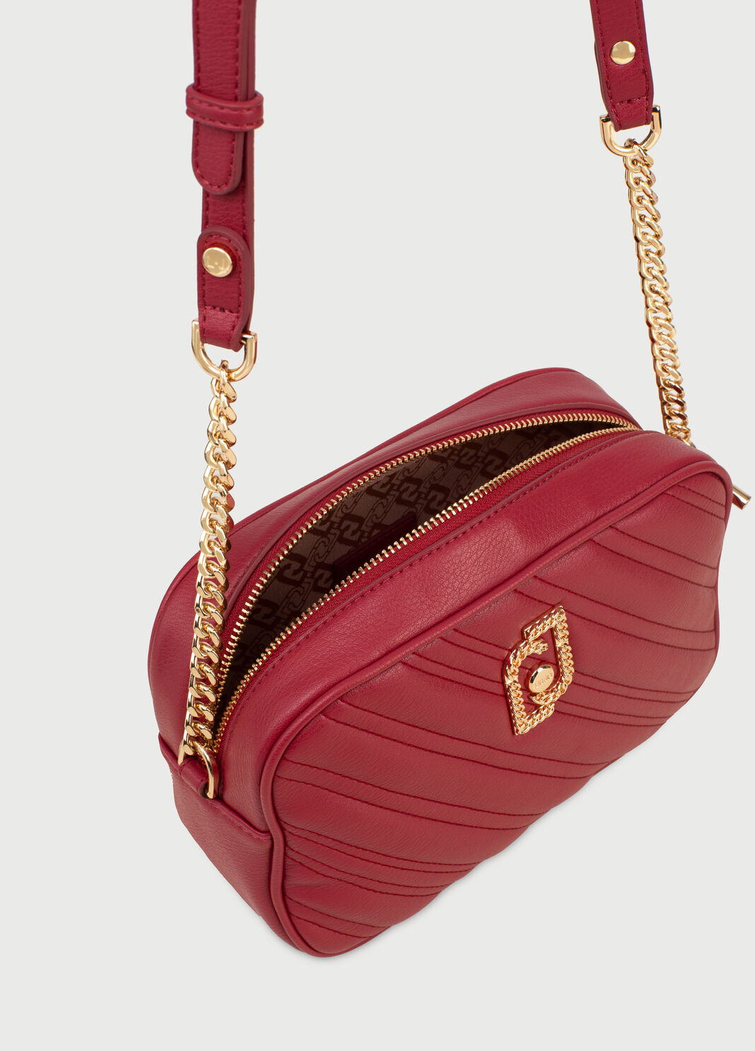 Crossbody bag with logo Cherry Red Liu Jo - large image number 4
