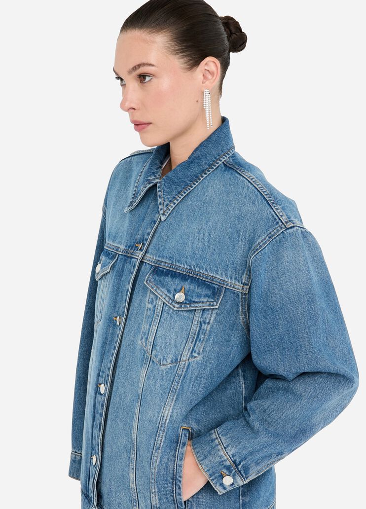 Denim jacket light blue denim Liu Jo - large image number 3