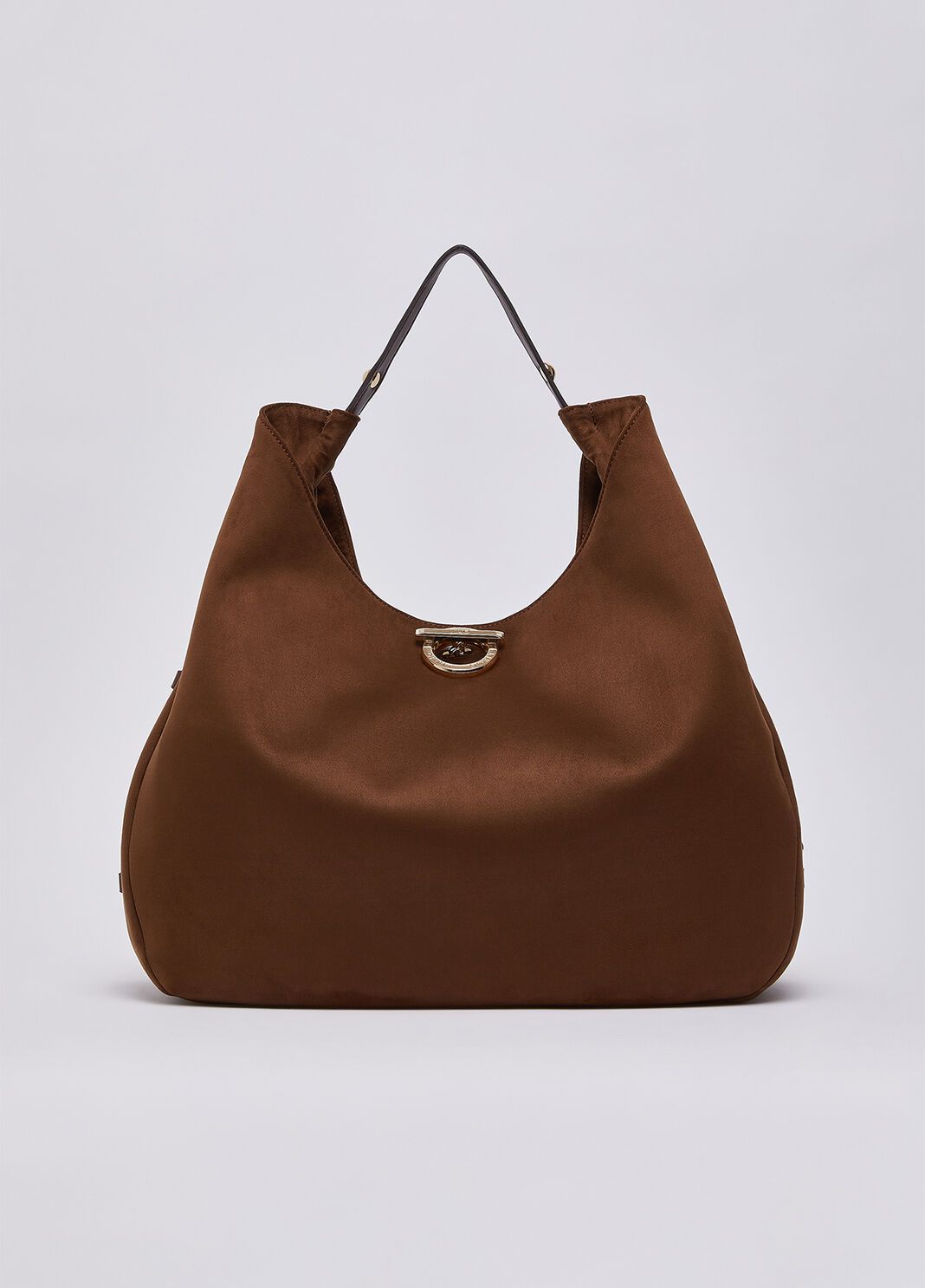 Borsa hobo grande con borchie tabacco Liu Jo - large image number 1