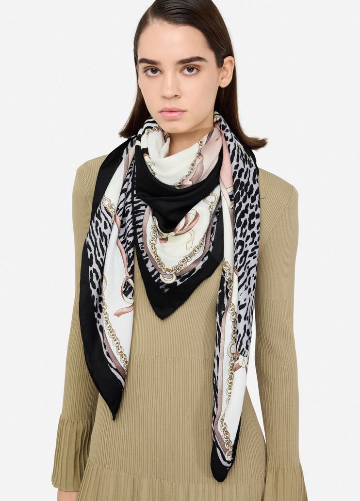 Printed stole black Liu Jo - medium Printed stole black Liu Jo - medium