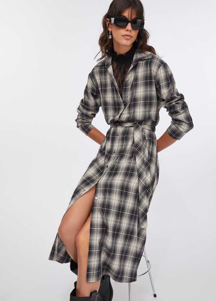 Langes Kleid mit Karomuster Karomuster Liu Jo - medium