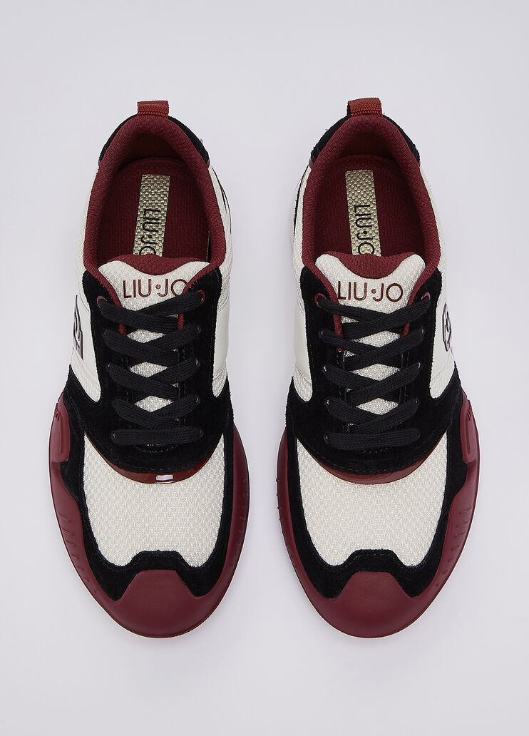 Suede and mesh sneakers white Liu Jo - medium