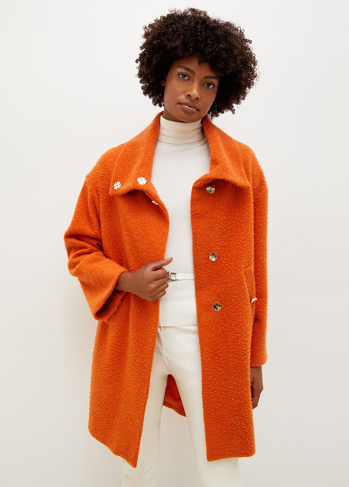 Wool blend coat