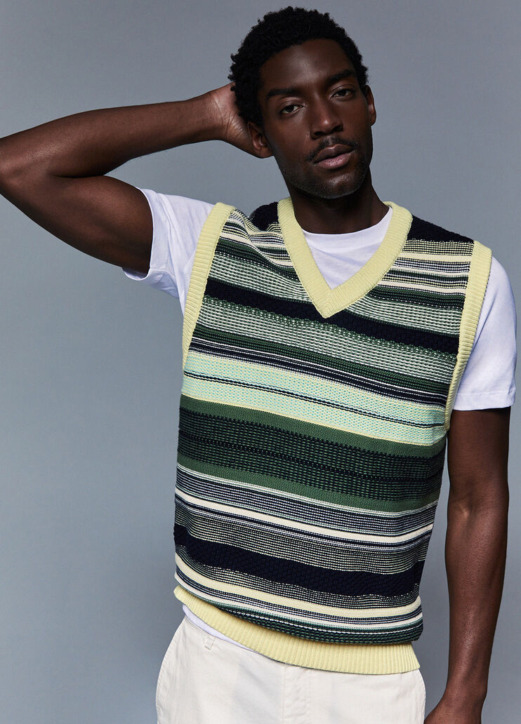 Gestreifte Weste Gr&uuml;n Liu Jo - medium